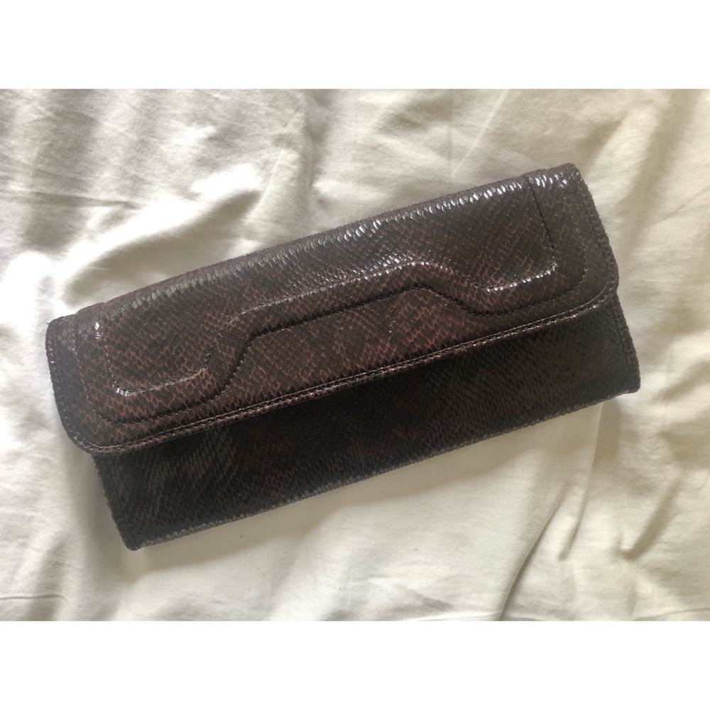 Banana Republic Faux Snakeskin Clutch